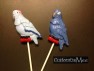 502sp Blue Bird Boy Girl Macaw Chocolate or Hard Candy Lollipop Mold